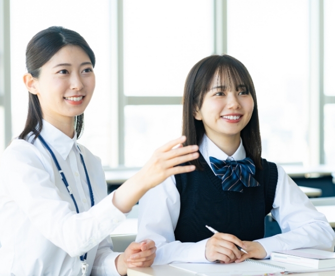 生徒に寄り添う先生