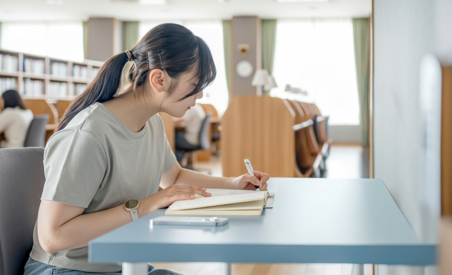 自主学習する生徒